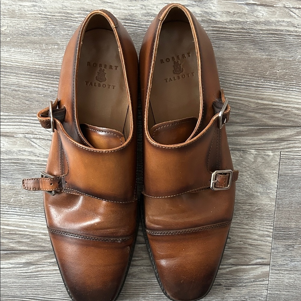 Robert Talbott Men's Tan Leather Oxfords